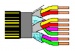 Кабель передачи данных ISDN, F/FTP, 8 пар, одножильный