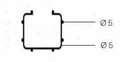 Проволочный лоток X-TRAY С-образный 70х68