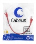 Патч-корд Cabeus PC-UTP-RJ45-Cat.5e-0.3m-RD красный