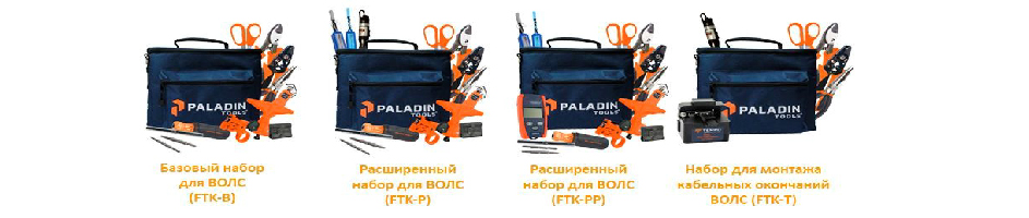 Наборы инструментов для оптоволокна компании Paladin Tools