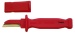 Нож для резки кабеля VDE, прямое лезвие 40 мм Haupa