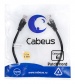 Патч-корд Cabeus PC-UTP-RJ45-Cat.6-0.3m-BK черный