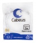 Патч-корд Cabeus PC-UTP-RJ45-Cat.5e-0.5m-WH белый