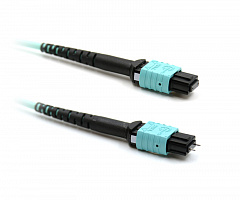 Hyperline FHD-MC3-503-MPOM12/PS-MPOF12/PS-A-1M-LSZH-AQ Патч-корд волоконно-оптический MPO - MPO