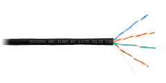 NIKOMAX NMC 4100C-BK Кабель /UTP 4 пары, Кат.5e (Класс D), тест по ISO/IEC, 100МГц, одножильный