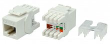 Модули Keystone Jack Hyperline KJ8-8P8C-C6A-180-WH