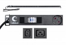 Блоки силовых розеток Cabeus PDU-16-14C13-10C19-B-C14