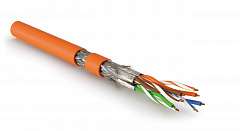 Hyperline SFTP4-C8.1-S23-IN-LSZH-OR-500 (500 м) Кабель витая пара, экранированная S/FTP, категория 8