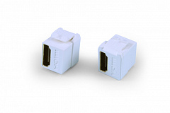 Hyperline KJ1-HDMI-AS18-WH Вставка формата Keystone Jack с проходным адаптером HDMI (Type A), short