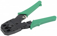 ITK TM1-G10V Инструмент обжим. для RJ45 RJ12 RJ11 ручка ПВХ зеленый