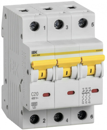 Автоматические выключатели IEK MVA31-3-020-C