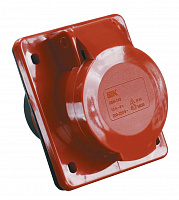IEK PSR42-016-4 Розетка встр. ССИ-414 16А-6ч 380В 3P+PE IP44