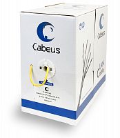 Кабель витая пара Cabeus UTP-4P-Cat.5e-SOLID-YL