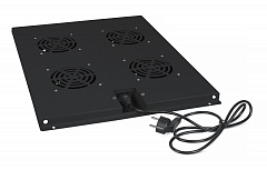 Cabeus TRAY-80-BK Модуль вентиляторный с 4-я вентиляторами для установки в напольные шкафы