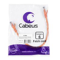 Патч-корды Cabeus PC-UTP-RJ45-Cat.6-0.3m-OR-LSZH