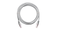 NETLAN EC-PC4UD55B-BC-PVC-100-GY-5 Коммутационный шнур U/UTP 4 пары, Кат.5е PVC нг(B), серый, 10м