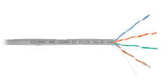 NIKOMAX NMC 2100A-GY Кабель U/UTP 4 пары, Кат.5e (Класс D), тест по ISO/IEC, 100МГц, одножильный