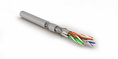 Hyperline SFTP4-C8.1-S23-IN-LSZH-GY-500 (500 м) Кабель витая пара, экранированная S/FTP, категория 8
