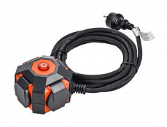 IEK WYP30-16-04-05-ZKV Удлинитель на магните 4 розетки с защитными крышками IP44 кабель 5 м