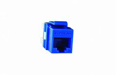 Eurolan 16B-U5-03BU Розеточный модуль Keystone категории 5e, UTP, 1xRJ45, 180 градусов, T568A/B, мак