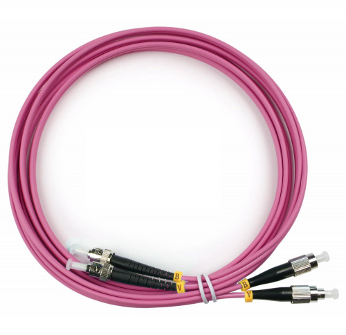 Патч-корды оптические Cabeus FOP-50-OM4-FC-ST-3m