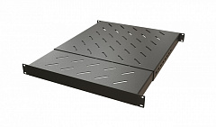 Hyperline TSD3H-1U-405/700-RAL9005 Полка c 19'' креплением, раздвижная, 1U, с регулируемой глубиной