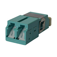 LANMASTER LAN-2LCS/SH-AM-OM3 Адаптер оптический LC OM3, со шторкой, корпус SC, дуплексный
