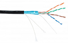 NETLAN EC-UF004-5E-PE-BK-1 Кабель F/UTP 4 пары, категория 5e (Класс D), 100МГц, одножильный