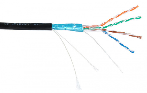 Кабель витая пара NETLAN EC-UF004-5E-PE-BK-1