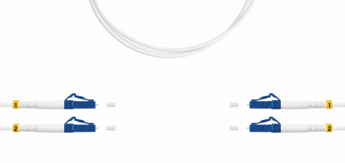 Патч-корды оптические Hyperline FC-D2-9A1-LC/UR-LC/UR-H-3M-LSZH-WH