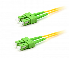 Cabeus FOP(d)-9-SC/APC-SC/APC-15m Шнур оптический duplex SC/APC-SC/APC 9/125 sm 15м LSZH