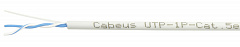 Cabeus UTP-1P-Cat.5e-SOLID-LSZH-GY-500 Кабель витая пара (UTP), категория 5e, 1 пара (24 AWG)