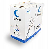 Cabeus UTP-4P-Cat.6-SOLID-GY Кабель витая пара UTP (U/UTP), категория 6, 4 пары 0,57мм (23 AWG)
