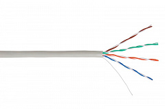 NETLAN EC-UU004-5E-PVC-GY Кабель U/UTP 4 пары, Кат.5e (Класс D), 100МГц, одножильный