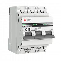 Автоматические выключатели EKF mcb4763-3-16C-pro