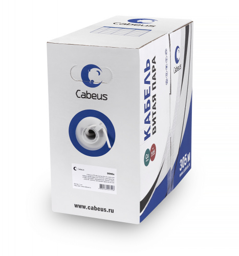 Кабель витая пара Cabeus UTP-4P-Cat.5e-SOLID-LSZH-LIGHT