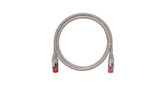 NIKOMAX NMC-PC4SA55B-001-GY Коммутационный шнур S/FTP 4 пары, Кат.6a (Класс Ea), 500МГц, 2хRJ45/8P8C