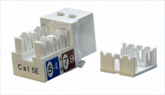 Hyperline KJ9-8P8C-C5e-90-WH Вставка Keystone Jack RJ-45(8P8C), категория 5e, белая