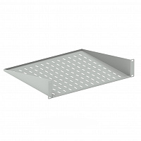 DANNMAN ASH-1U-400-RAL7035 Полка угловая до 10кг, 1U, 485х400мм, серая