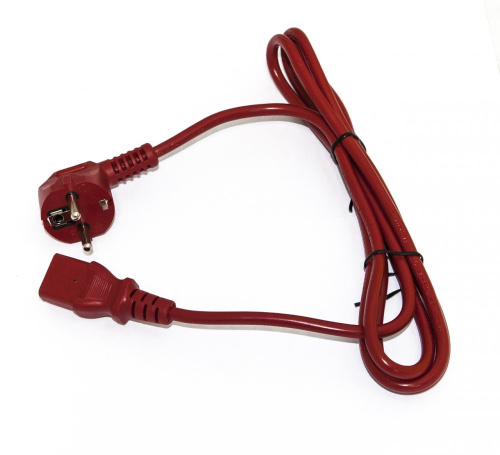 Кабели питания Hyperline PWC-IEC13-SHM-1.8-RD