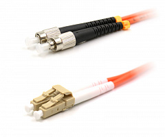 Hyperline FC-D2-62-FC/PR-LC/PR-H-15M-LSZH-OR Патч-корд волоконно-оптический (шнур) MM 62.5/125