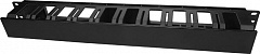 Hyperline CM-1U-D66-PL-COV Кабельный организатор пластиковый с крышкой, глубина 66 мм, широкие вводы