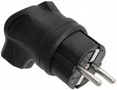 IEK PKR01-U-016-2-K02 ОМЕГА Вилка угловая каучук 16А 2Р+E IР44