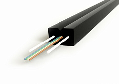 Hyperline FO-FTTH-IN-9S-8-LSZH-BK Кабель волоконно-оптический 9/125 (SMF-28) одномодовый, 8 волокон