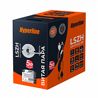 Hyperline UUTP4R-C5E-S24-IN-LSZH-GY-305 (305 м) Кабель витая пара, U/UTP, категория 5e, 4 пары