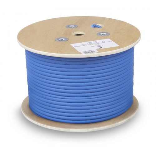 Кабель витая пара Cabeus SSTP-4P-Cat.8-SOLID-IN-LSZH-BL-100