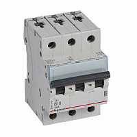LEGRAND 403886 Автоматический выключатель TX3 6000, 10 кА, тип характеристики B, 3П, 400 В~, 10 А