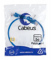 Патч-корды Cabeus PC-UTP-RJ45-Cat.5e-0.5m-BL-LSZH