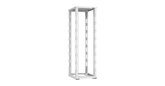 TLK TRD-426080-R-GY Монтажная стойка двухрамная с разборной рамой 19