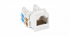 NETLAN EC-UKJ-UE2-WT-10 Модуль-вставка типа Keystone, Кат.6 (Класс E), 250МГц, RJ45/8P8C, 110/KRONE,